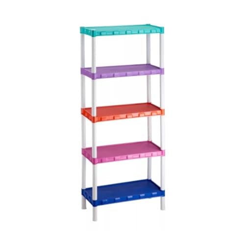 Estante Modular Prateleiras Plástica Colorida 5 Andares