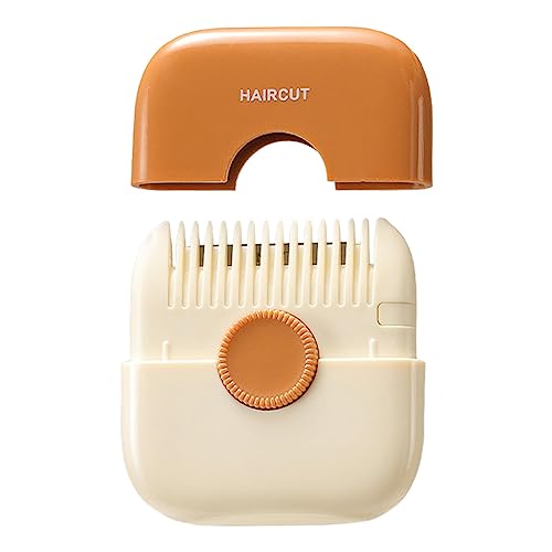 Cirraorive Mini Tagliacapelli, Pettine Sfoltitore per Capelli, Rifinitore per Doppie Punte, Accessori per Il Taglio Dei Capelli, Strumento Da Parrucchiere, Tagli, arancia