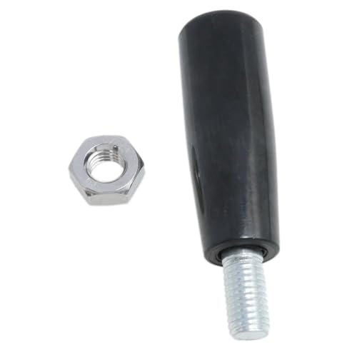 Image of yukata 2 Pack M10 Revolving Crank Handles for Boat Winch and Trailer Jack | 63 mm Bakelite Grip; Free-Spinning Rotation; Metal Threaded Shaft; 2 Nuts Included; for Handwheels and Machinery