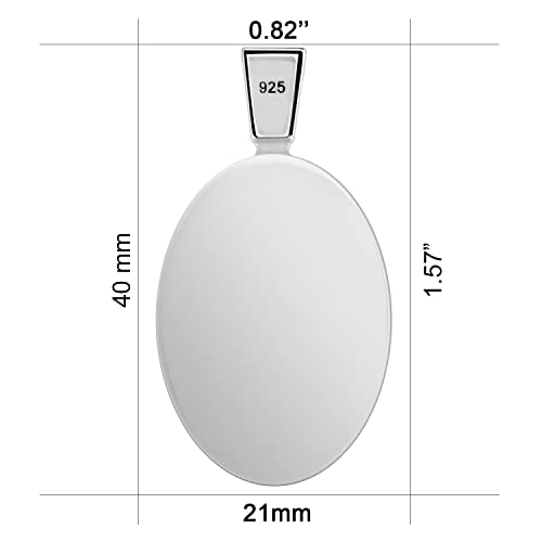 VENICEBEE® Sacred Heart Cross Jesus Christ Divine Love Flame Devotional Medal Christian Sacramental Unique Solid 925 Sterling Silver Pendant Necklace + Velvet Pouch, Polishing Cloth, Fine Gift Box4