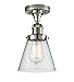 Innovations 517-1CH-PN-G64 1 Light Semi-Flush Mount, Polished Nickel