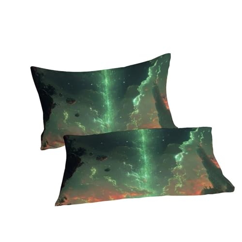 Housse de couette King Aurora Bedding microfibre imprimé 3D 220x240cm