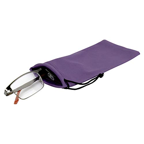 Image of Noble Hard Shell Glasses Case - Protective Eyeglass Case for Glasses with Microfiber Cleaning Cloth and Pouch
