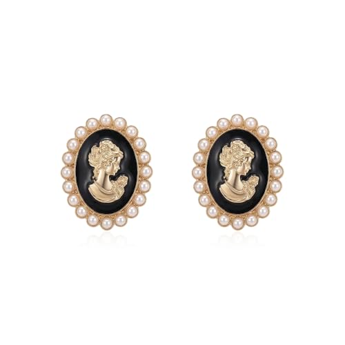 Boucles d'oreilles vintage ovale pour femme idéales pour vos soirées