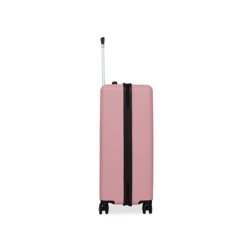 Image of United Colors of Benetton Cabin Hard Luggage Glide - Rose Pink | PC Carry-On Trolley Bag | TSA Lock & 360 Spinner Wheels Suitcase | Telescopic Handle | Water Resistance | 55cm | 46L Capacity