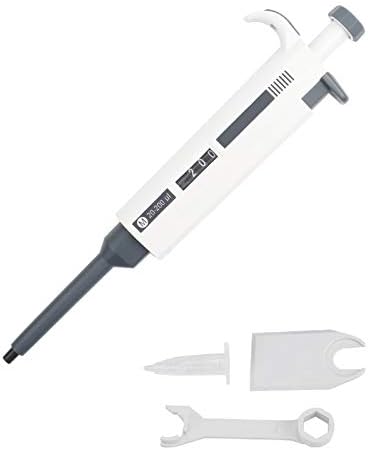 Adjustable Micro Pipettor,20~200ul Scientific Single-Channel Manual Variable Volume Pipette,School Education Researchr Sampling Testing Liquid Transfer