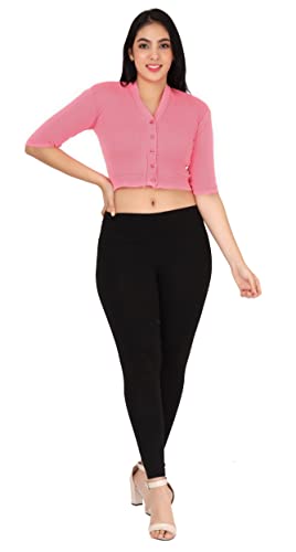 Image of Women Winter Wear V-Neck Half Sleeves Regular Fit Woollen Blouse