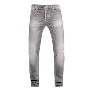 John Doe Ironhead XTM Motorbroek, ademend, denim jeans met stretch, beschermers zijn inbegrepen