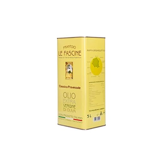 Le Fascine Classico - Olio Extravergine di Oliva 100% Italiano Estratto a Freddo Prodotto da Monocultivar Provenzale (Latta da 5 Litri)