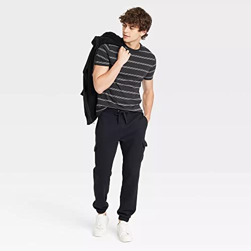 Goodfellow & Co Men's Ultra Soft Fleece Tapered Cargo Pants -3