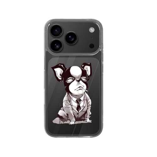 IPhone17Pro用ケース ジョジョの奇妙な冒険 イギー アイフォン17Pro用ケース TPU スマホケース 透明シェル 軽量 耐久性 おしゃれ ワイヤレス充電対応 あいふぉん17Pro用カバー
