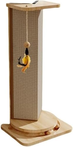 CokBlu 猫用爪とぎ コーナー設置型 サイザル麻製多機能キャットボード 回転盤付き ソファ保護・省スペース 自然素材?