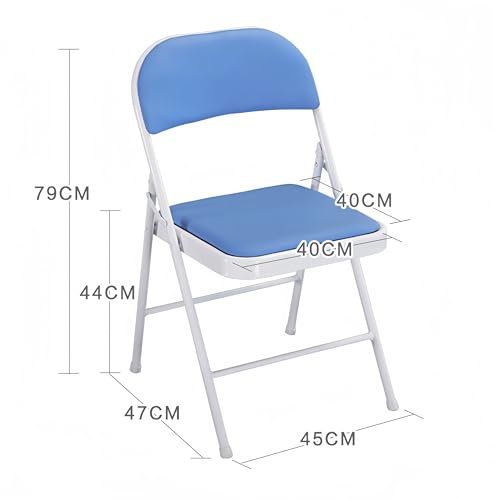 PANCY パイプ椅子 折りたたみチェア ミーティングチェア 会議椅子 背もたれ 折り畳み おしゃれ 軽量 取っ手付き イス ダイニングチェア いす 折りたたみ 金属製 省スペース イベント シンプル 6脚入り (47cm×45cm×79cm、ブラック) [3]