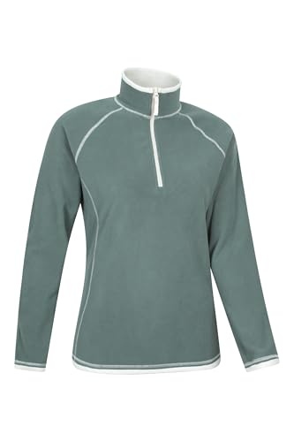 Mountain Warehouse Montana Womens Microfleece - Breathable Ladies Sweater, Quick Drying Pullover, Warm Fleece Jacket, Half Zip - Spring Summer, Travelling Dark Green Women's Size 14 - Image 5