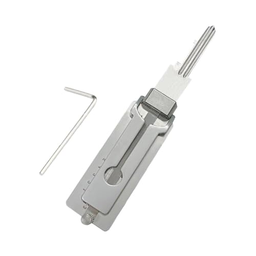 SS002pro - Decodificador de llaves 2 en 1 de acero inoxidable, herramienta de cerrajería profesional