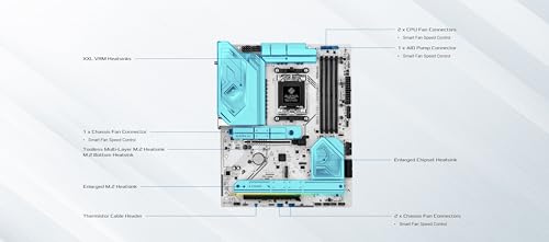 Image of ASRock B850 Steel Legend WiFi AMD AM5 ATX Motherboard, Supports AMD Ryzen 9000 /8000 /7000 Series Processors, DDR5 8000+ (OC), PCIe 5.0, 2.5G LAN, WiFi 7, 14+2+1 Power Phase