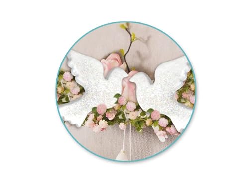 Oasis Supply, High Density Poly Foam Shapes | for DIY Crafts, Art, Party Decor | Nature Theme | Polyfoam - 2 Doves 6 1/4