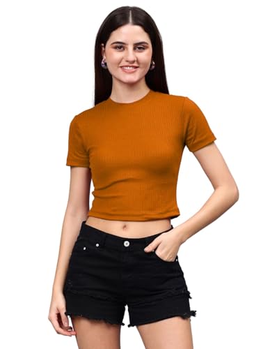 Image of Women's Solid Slim Fit T-Shirt