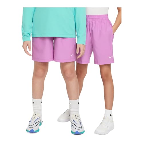 Nike Multi Big Kids' Dri-FIT Training Shorts (Rush Fuchsia/White, DX5382-532)