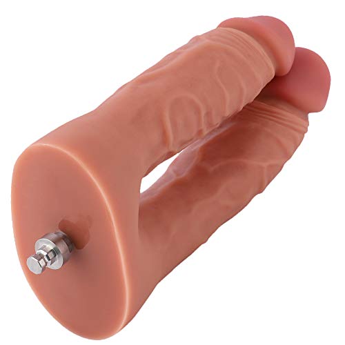 Hismith dildo silikon dildo,16.5cm doppeldildo für sexmaschine mit KlicLok-System,sextoys für vagina und anal,Double Penetrator realistischer dildo,14cm einführbare Länge