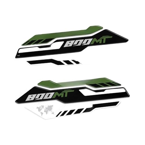 Autocollant réservoir 800MT protection moto genouillère traction noir