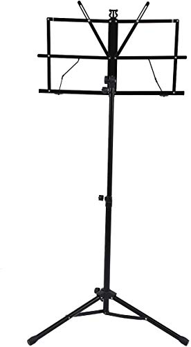 Soporte atril para partituras plegable, TPM MS1 ajustable bolsa de transporte - Rockmusic
