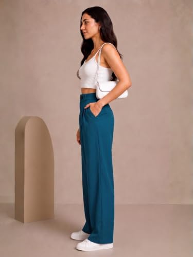 Image of Womens NS Lycra Korean High Waist Straight Pants