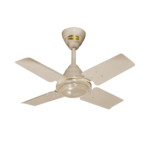 Khaitan Bullet/Norwester - 600mm Hi-Speed Ceiling Fan | Energy Efficient | Durable | Anti-Dust | Superior Air Delivery | Ideal for Kitchen/Balcony | 2-Year Warranty | Off White (Pack of 1)