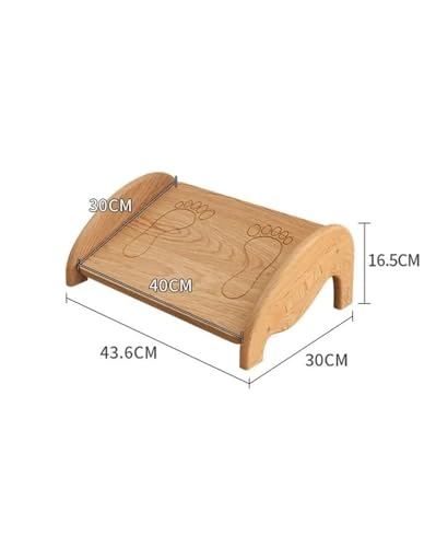 Reposapiés de madera multifuncional, altamente ergonómico, antideslizante, para uso en la oficina, silla enana, mejora la comodidad y la relajación, adecuado para apoyar el uso de escritorio de
