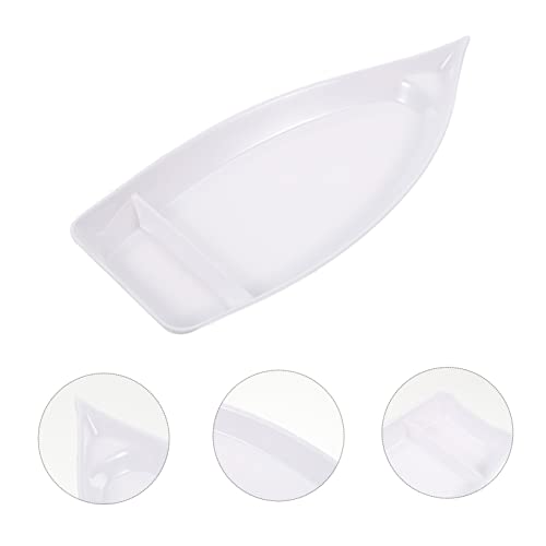 Plato para sushi forma de bote estilo japonés Ipetboom miniatura 6