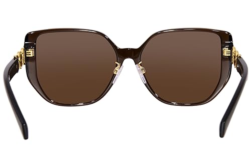 Versace VE4449D 541673 Sunglasses Women's Transparent Brown/Dark Brown 58mm4