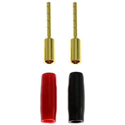 Conectores de cable banana 4 piezas 2mm chapados en oro miniatura 4
