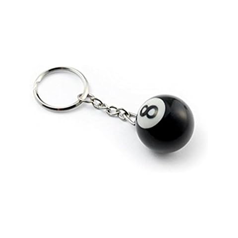 BeeSpring 8 Ball Keychain Creative Key Chain Diameter 0.98 In Cover