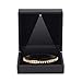 Luxury LED Light Bracelet Gift Box, Velvet Jewelry Bangle Box Storage Case Organizer Holder for Wedding, Engagement, Proposal, Birthday and Anniversary (Black)