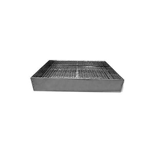 Bandeja Com Tela Para Escorrer Fritura 30X30X7 Inox