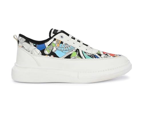 Image of Trend Loop Versatile Men's Footwear Casual Shoes, Formal Shoes, Sport Shoes, Slip-Ons, and Sandals - Lightweight, Durable, and Stylish Footwear(White)