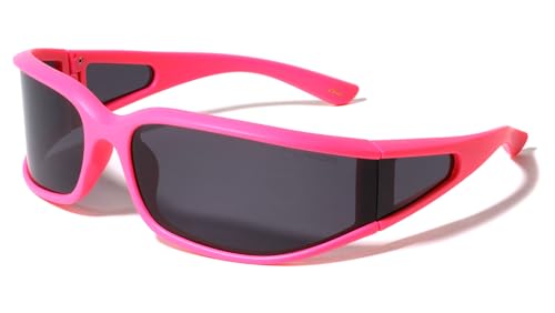 Polarized Futuristic Oversized Side Shield Lens Oval Sunglasses Fashion Men Women UV400 Protection