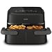 Philips Airfryer Serie 1000, Friggitrice ad aria con singolo/doppio cestello flexi da 7.1L e separatore, doppia resistenza e termostasti separati, RapidAir, 10 modalità, compatto, HomeID (NA154/00)