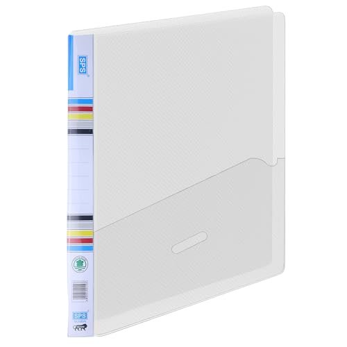 Image of SPS Transparent Report File - Set of 10 | Plastic File for A4 Documents | for Office, School & Home | Holds Up to 150 Sheets | Best for Interviews and Reports