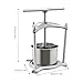 Fruit Wine Press, 0.8Gal Manual Juice Maker for Wine Making, Cider Apple Tincture Vegetables Honey Olive Oil Press with 2 Stainless Steel Barrels & T-Handle, for Outdoor, Kitchen, and Home (0.8 Gal)