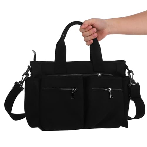 Sac à main léger multi-compartiments en nylon grand format - 5