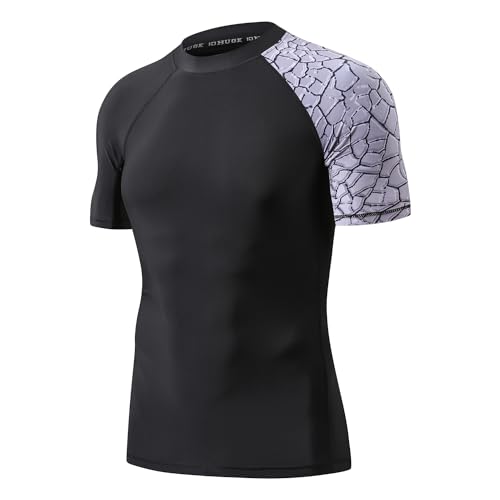 Rashguard homme pour le surf et la plage avec protection UV 50+ élastique