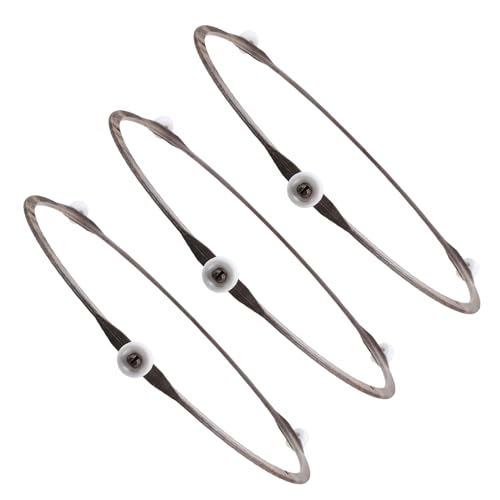 Artibetter 3pcs Microwave Oven Accessories Turntable Glass Plate Ring Oven Tray Support Rotating Rollers for Microwave Rotary Support