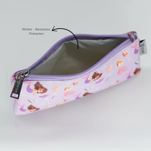 Image of VISMIINTREND Mermaid Print Flat Organizer Pouch - Ideal for Kids and Adults