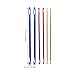FAVOMOTO 6 PCS Large Crochet Hooks, Crochet Needles Hook Set Handmade Knitting Needle Crochet Tools Tunisian Hook Large-Eye with a Aluminum