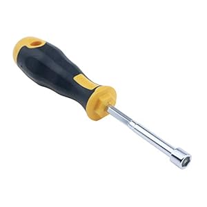 Antrader Socket Wrench Screwdriver, High-carbon Steel Hex Nut Key Hand Tool Screwdriver 8mm
