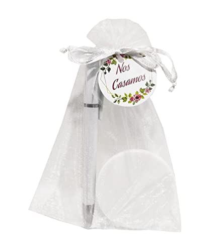 LOTE 25 ESPEJOS CON BOLIGRAFO boda para invitadas Recuerdos. Regalos Originales. Papelería.Detalles de Bodas, mi primera Comuniones, Bautizos, Cumpleaños.