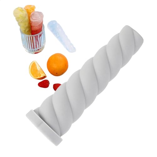 Moldes de pastelato silicona, fabricante de paletas - Reutilizable Long Silicone Ice Cream Mangas Maker,Molde de helado de 3 colores, tubos de congelador con tapas para niños, familiares, ami