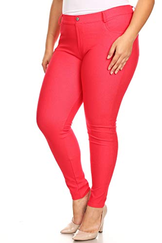 Image of YELETE Women's Basic Five Pocket Stretch Jegging Tights Pants