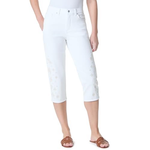 Gloria Vanderbilt Women's Amanda Capri with High Rise Straight Standard